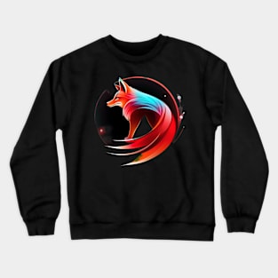 Faded Night Fox Crewneck Sweatshirt